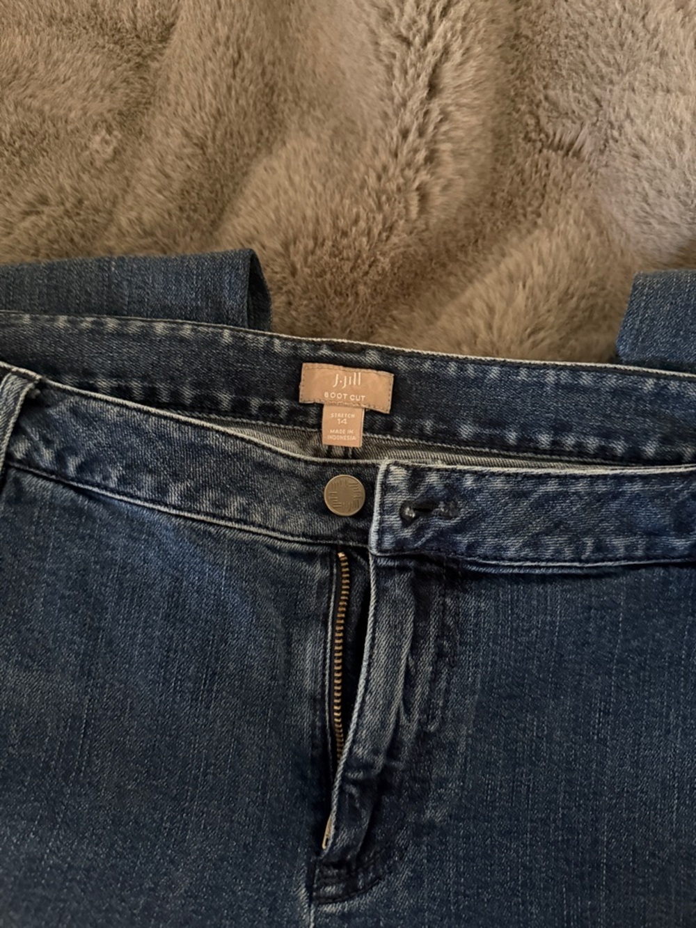 J. Jill Indigo Wash Boot Cut Jeans